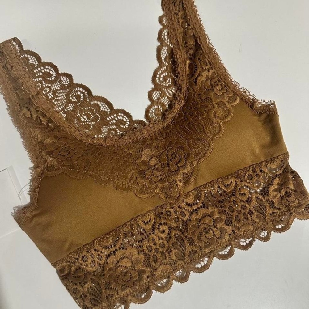 New Zenana Bralette Copper Brown Color Size L/XL